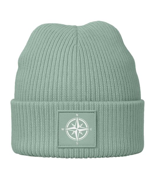 Neverless Mütze Windrose in Green für Herren