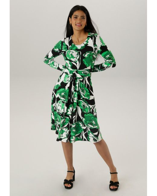 Aniston SELECTED Green Kleid