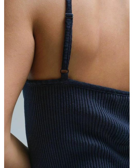 Seamless Basic Blue Top Piccola