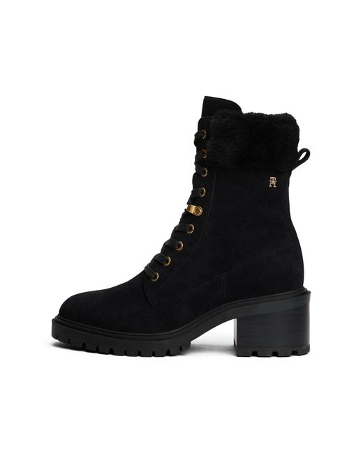 Tommy Hilfiger Black Schnürstiefelette
