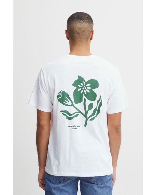Solid T-shirt 'sdfulton' in White für Herren