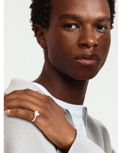 Pilgrim Ring Callum in White für Herren