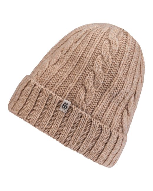 Roeckl Brown Mütze Cabled Charm