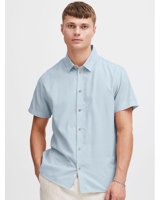 Solid Hemd Pete in Blue für Herren