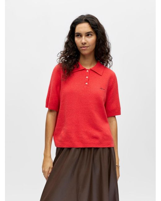 Object Red Pullover Objdebbie