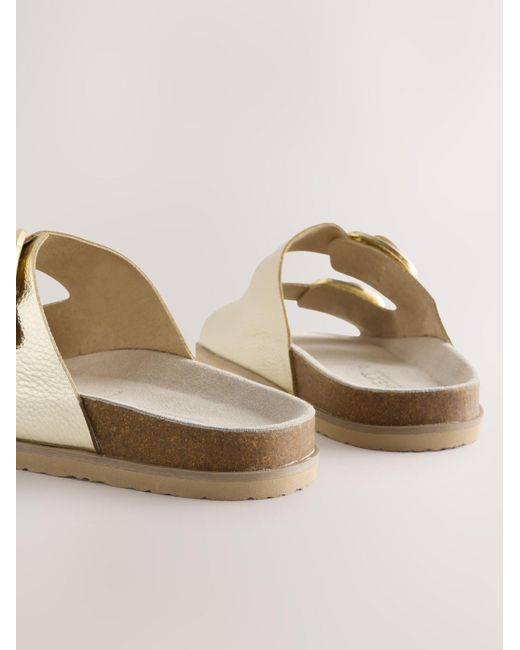 Next Metallic Pantolette