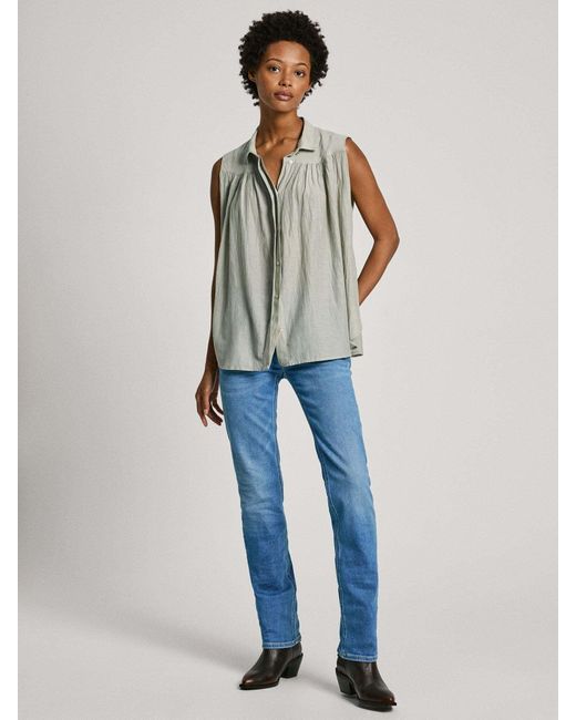 Pepe Jeans Green Bluse Mina