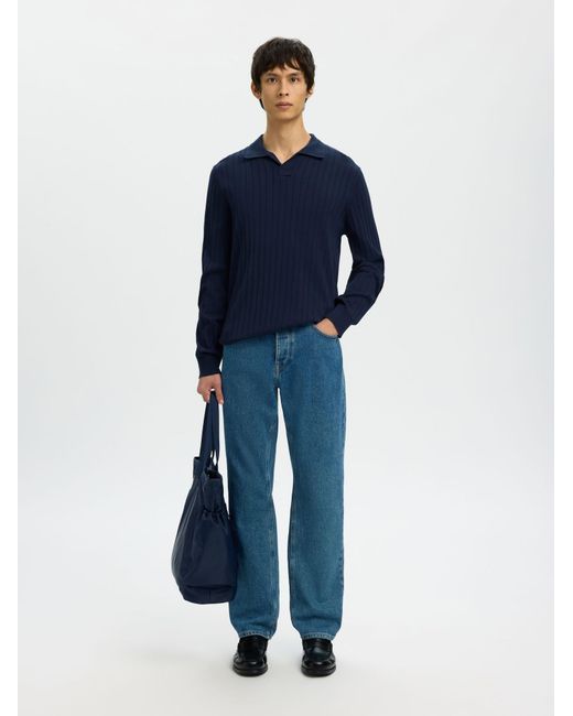SELECTED Pullover Slhtorino in Blue für Herren