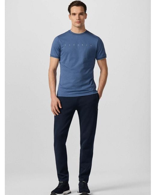 Hackett Basic-T-Shirt in Blue für Herren