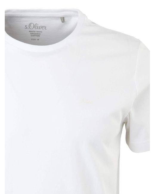 S.oliver Shirt Basic in White für Herren