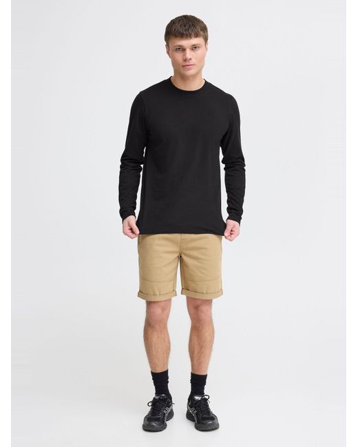 Solid Langarmshirt Sdodatten in Black für Herren