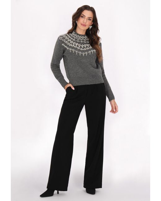 faina Gray Pullover