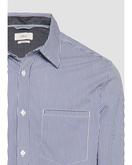 S.oliver Hemd in Blue für Herren