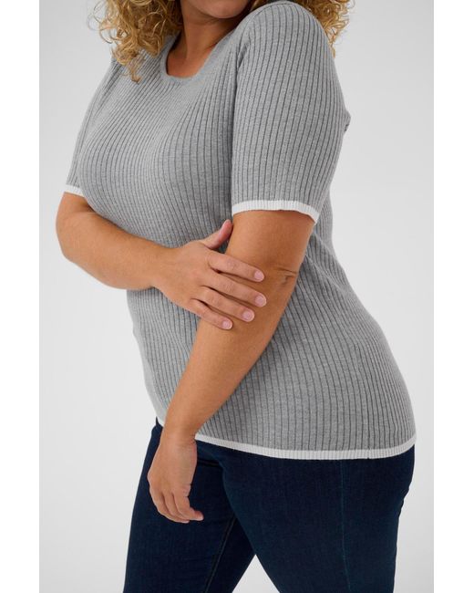 Kaffe Gray Pullover Lizzy