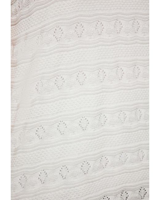 Usha White Pullover