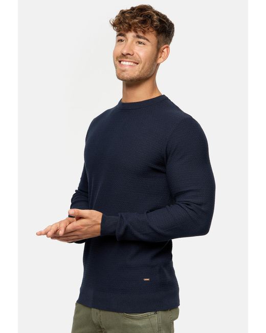 INDICODE Pullover Lourdes in Blue für Herren