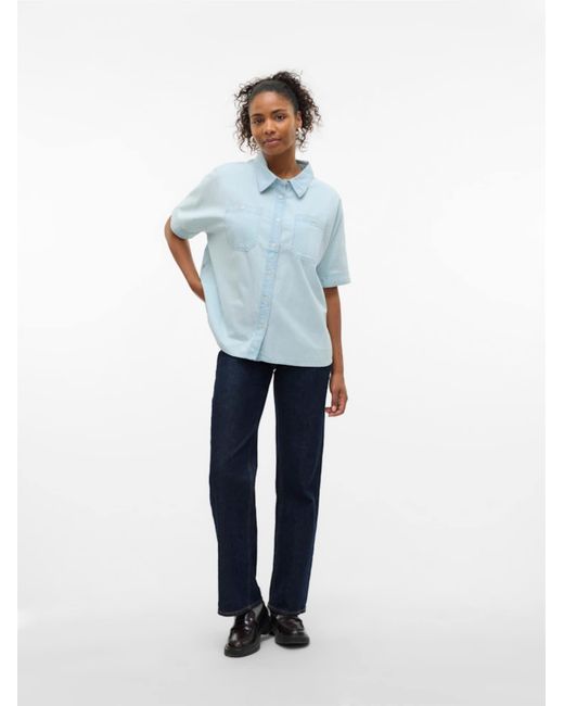 Vero Moda Blue Bluse 'Vmemberly'