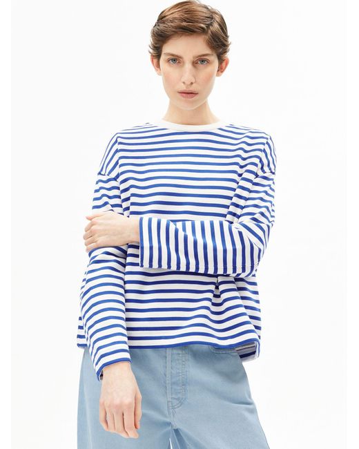 ARMEDANGELS Blue Pullover Frankaa
