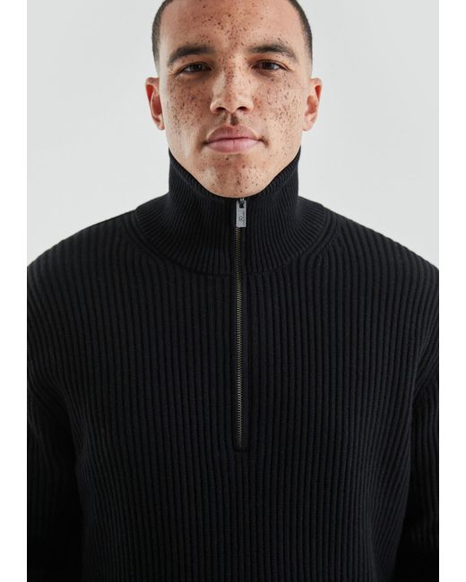 QS Strickpullover in Black für Herren