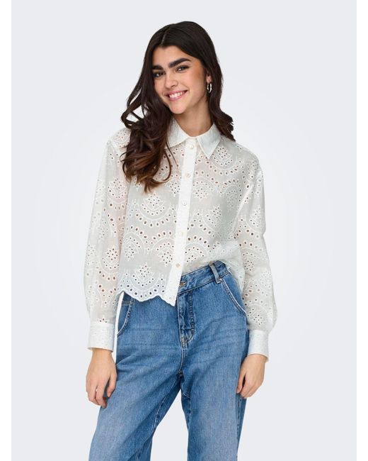 ONLY White Bluse 'Valais'