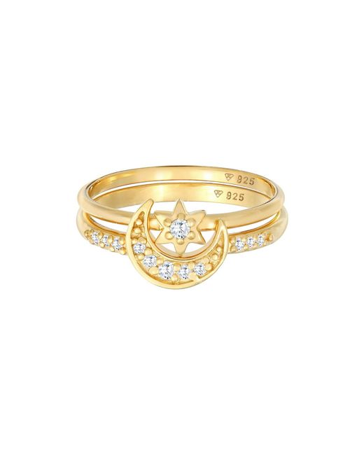 Elli Jewelry Metallic Ring Set