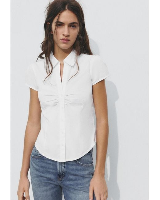 Pull&Bear White Bluse