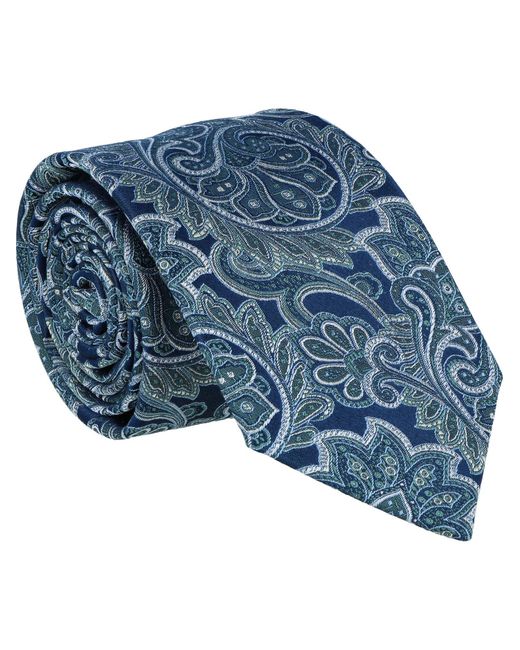 Willen Krawatte Marine Paisley in Blue für Herren