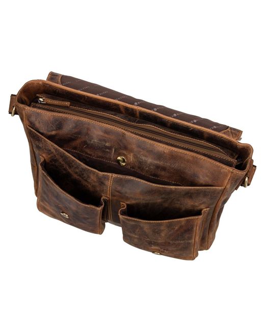Greenburry Brown Messenger Vintage 1541 Revolver