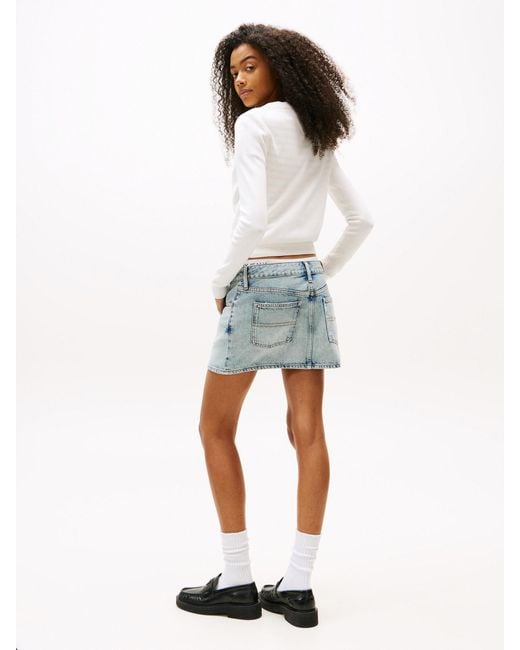 Tommy Hilfiger White Strickjacke Essential
