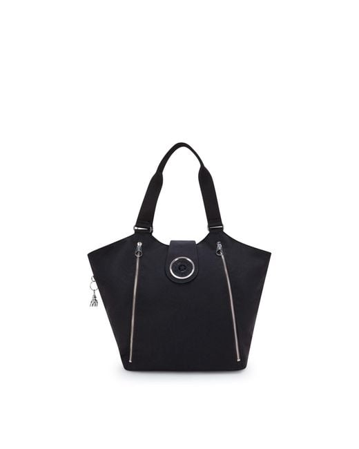 Kipling Black Schultertasche Recicely
