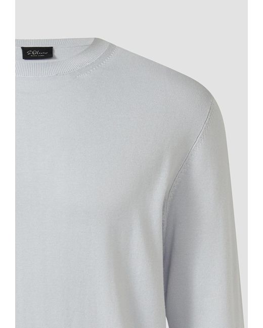 S.oliver Pullover in Gray für Herren
