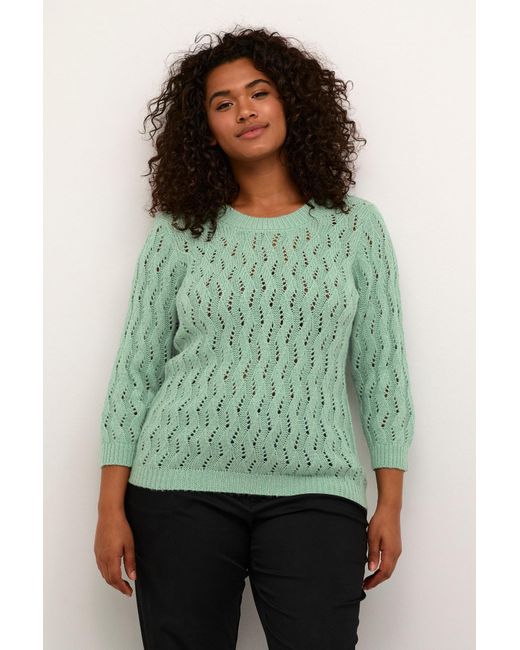 Kaffe Green Pullover Lana