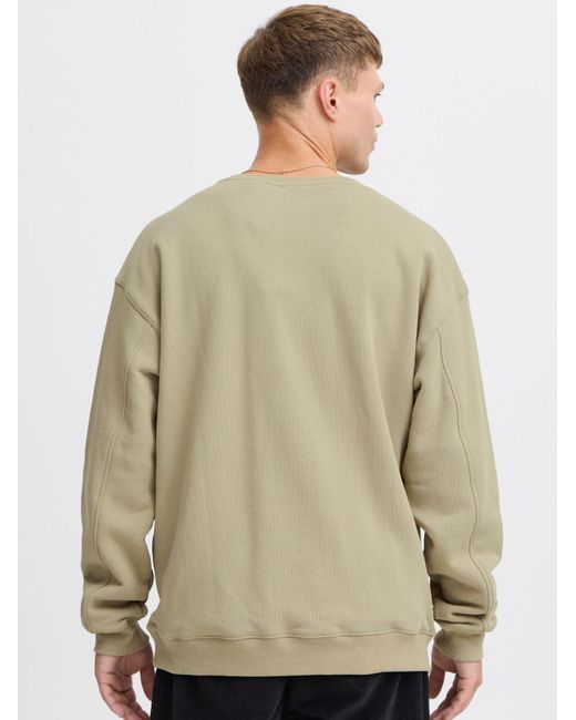 Solid Sweatshirt Moris in Natural für Herren