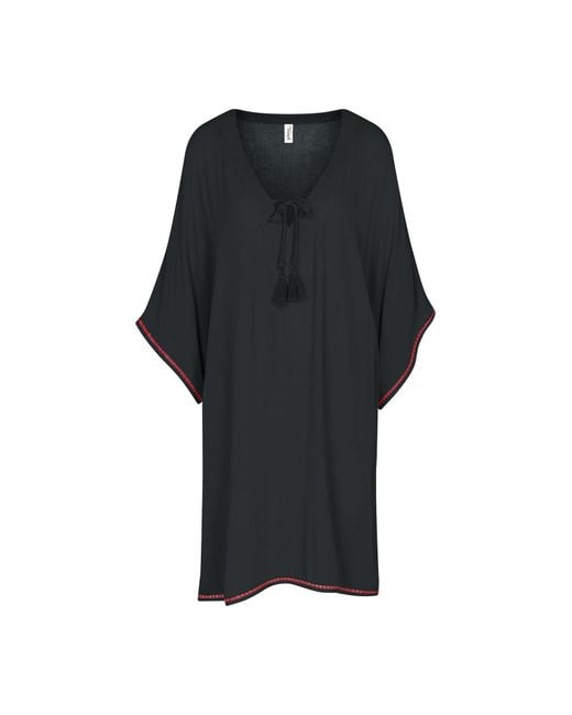 Triumph Black Strandkleid Label Beach Mywear Caftan