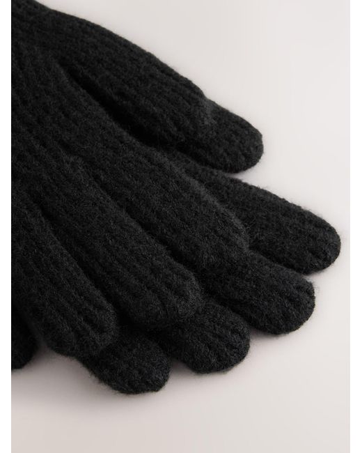 Next Black Fingerhandschuhe
