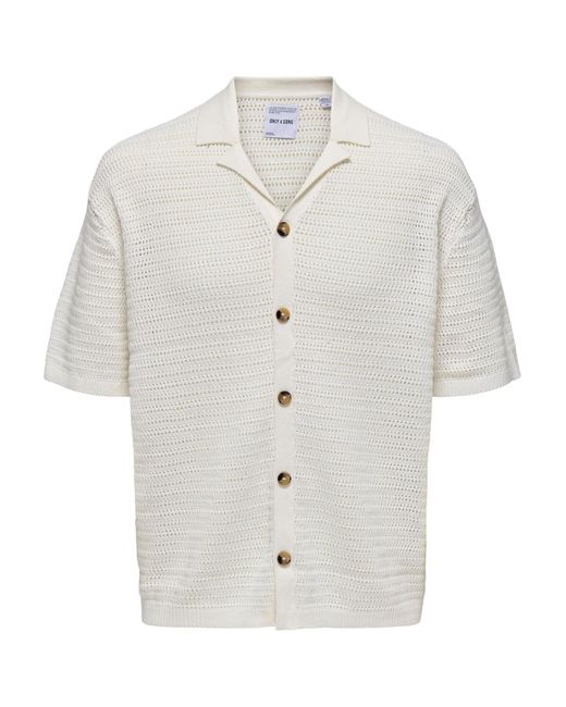 Only & Sons Hemd Thiago in White für Herren