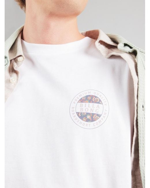 Billabong T-Shirt Rotor Fill in White für Herren