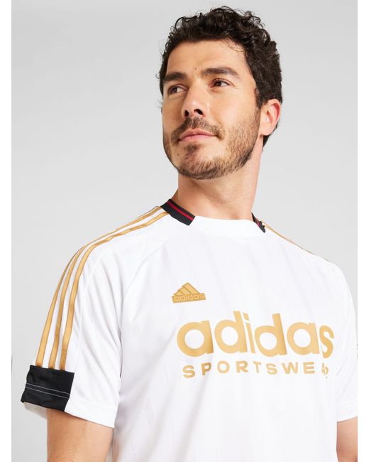 Adidas Sportshirt 'tiro' in White für Herren