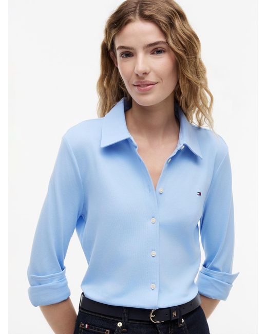 Tommy Hilfiger Blue Hemd 1985 Slim Fit
