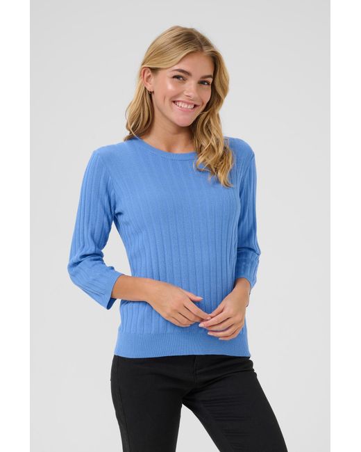 Kaffe Blue Pullover Lizza