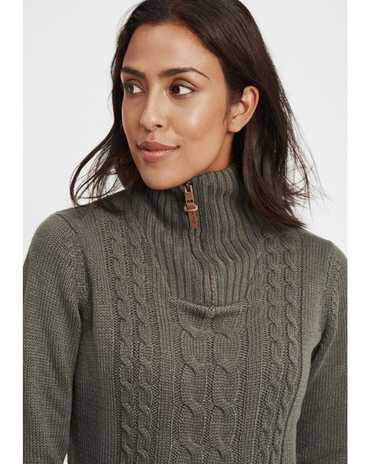 Oxmo Green Strickpullover 'carry'