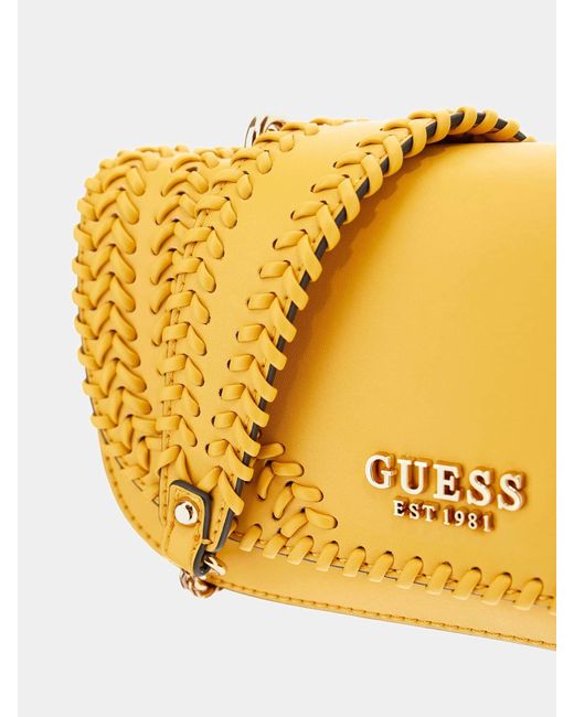 Guess Yellow Umhängetasche Tatum
