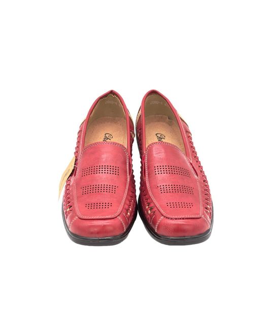 Nowaland Red Slipper Woven Comfort Slip-Ons
