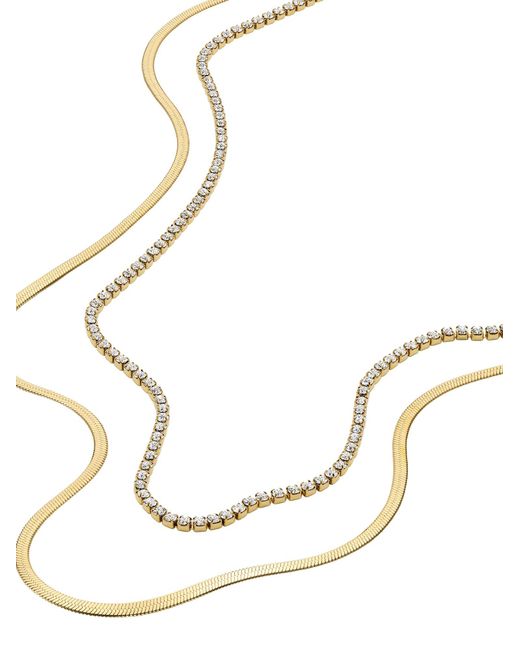 Fossil White Kette Ellis