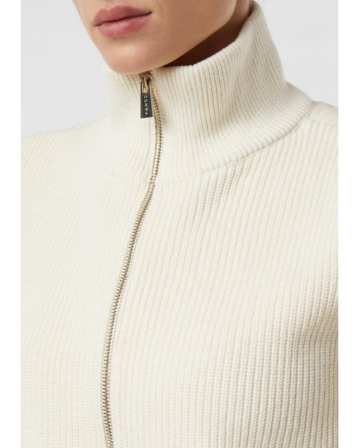 Comma, White Strickjacke