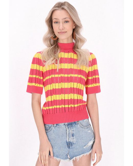 IZIA Pink Pullover Boho