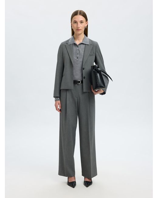SELECTED Gray Pullover Slfthea