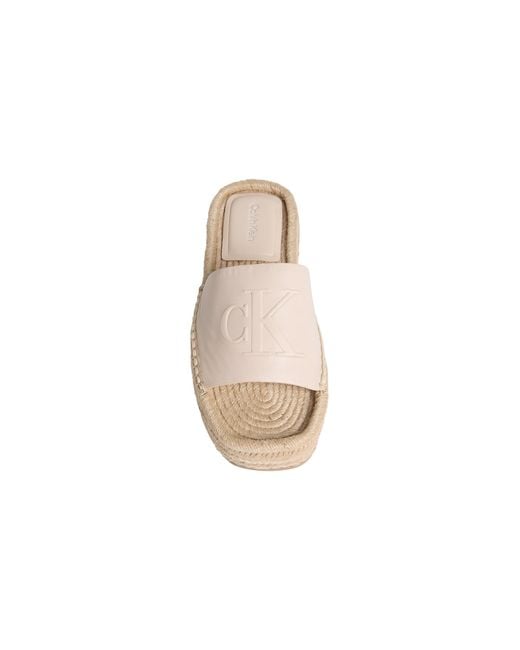 Calvin Klein White Pantolette Ebeth