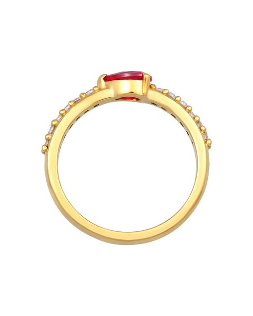 Elli Jewelry Pink Ring
