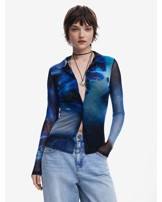 Desigual Blue Bluse